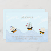 波動の海の船のカスタマイズ案内 招待状 (正面/裏面)