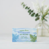 波及びシダのプロフィールカード 名刺 (スタンド正面)