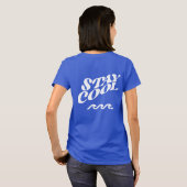 波名門私立校風の止めクール Tシャツ (裏面フル)