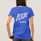 波名門私立校風の止めクール Tシャツ (裏面)