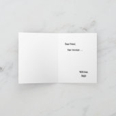 波型フレームブラックとナチュラルBridesmaid提案 カード (内部)