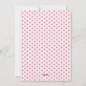 波型フレームボウPinstriedホリデーカードクリスマス シーズンカード (裏面)