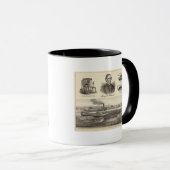 波型鉄蒸気ヨット マグカップ (正面右)