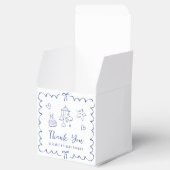 波形お洒落男の赤ちゃんシャワーサンキュー フェイバーボックス (オープン)