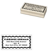 波形はっきりした差出人住所 ラバースタンプ (押印)