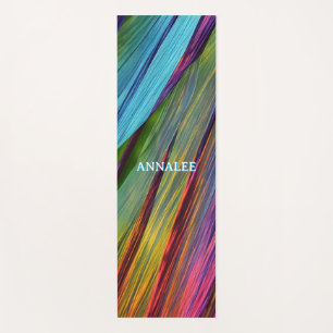 波形カラフルグラフィック ヨガマット