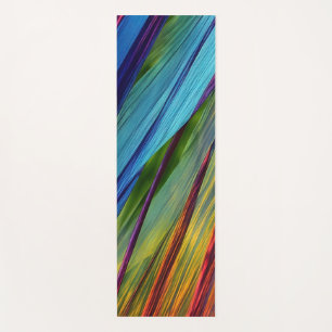 波形カラフルグラフィック ヨガマット