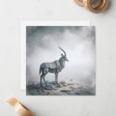 波形ガゼルグリーティングカード ノートカード (正面/裏面インサイチュ)