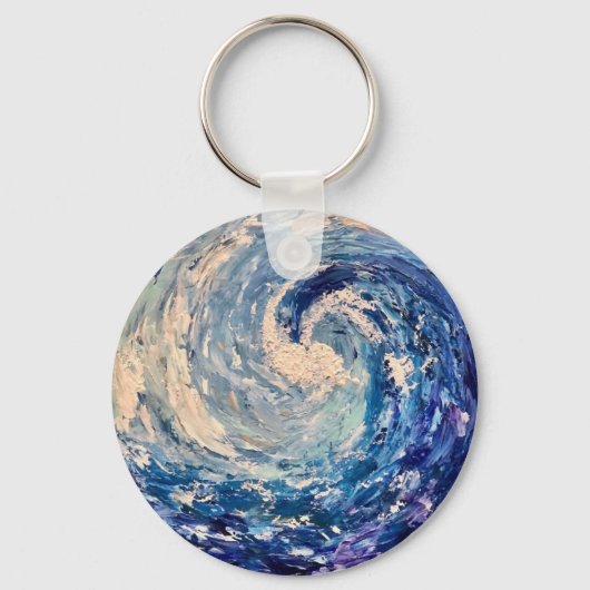 波形キーチェーン キーホルダー (正面)