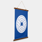 波形コイン 吊り下げ型タペストリー (傾斜あり)