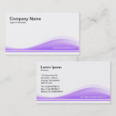 波形コンター – イースターパープル 名刺 (正面/裏面)