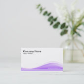 波形コンター – イースターパープル 名刺 (スタンド正面)