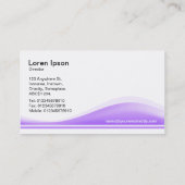 波形コンター – イースターパープル 名刺 (裏面)