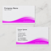波形コンター – マゼンタ 名刺 (正面/裏面)