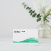 波形コンター – 海緑 名刺 (スタンド正面)