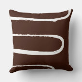 波形チョコレートブラウン クッション (裏面)