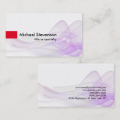 波形パターン抽象芸術コンサルタモダンント 名刺 (正面/裏面)