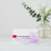 波形パターン抽象芸術コンサルタモダンント 名刺 (スタンド正面)