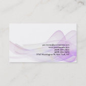 波形パターン抽象芸術コンサルタモダンント 名刺 (裏面)