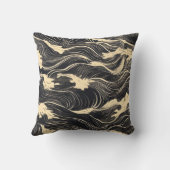 波形パターン沿岸スタイル クッション (裏面)