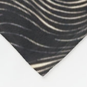 波形パターン沿岸スタイル フリースブランケット (角)