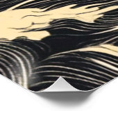 波形パターン沿岸スタイル ポスター (コーナー)