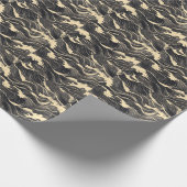 波形パターン沿岸スタイル ラッピングペーパー (角)