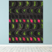 波形パターン キャンバスプリント (インサイチュ (ウッドフロア))