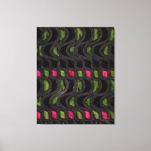 波形パターン キャンバスプリント (正面)