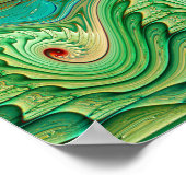 波形パターン ポスター (角)