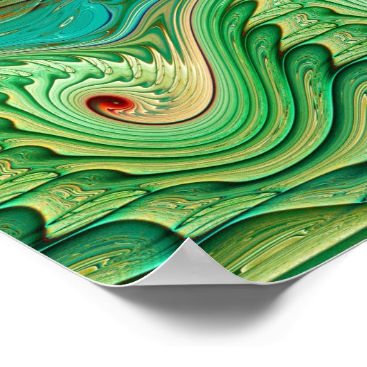 波形パターン ポスター (角)