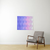 波形ピンクパープル抽象芸術 タペストリー (インサイチュ(横))