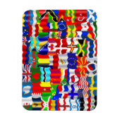 波形フラグ壁紙モンタージュ マグネット (縦)