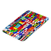 波形フラグ壁紙モンタージュ マグネット (左側)