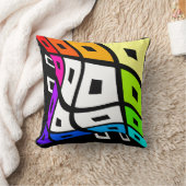 波形ブレイン考えのチェック – Rainbow クッション (ブランケット)