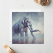 波形マンモスグリーティングカード ノートカード (正面/裏面インサイチュ)