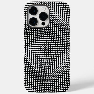 波形ミニマルの白黒の光学錯覚 Case-Mate iPhone 14 PRO MAXケース