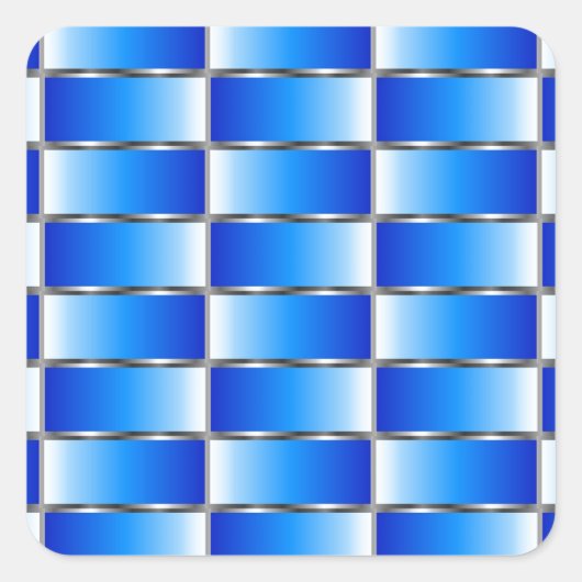 波形メタルテクスチャ スクエアシール (正面)