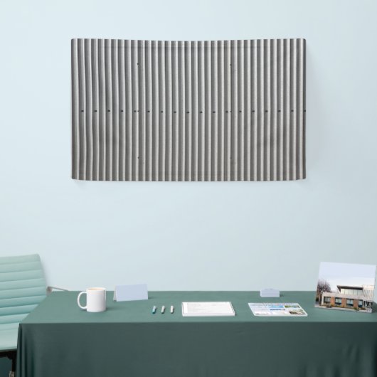 波形メタル背景 横断幕 (トレードショー)