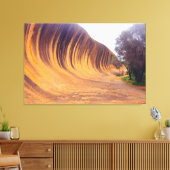 波形ロック32x48 キャンバスプリント (インサイチュ (リビング))