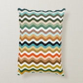 波形数々のパターン装飾用クッション アクセントクッション (裏面(縦))