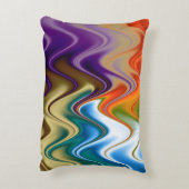 波形数々の抽象芸術 アクセントクッション (裏面(縦))