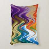 波形数々の抽象芸術 アクセントクッション (正面(垂直))