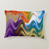 波形数々の抽象芸術 アクセントクッション (裏面)