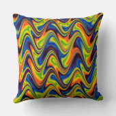 波形数々の抽象芸術 クッション (裏面)