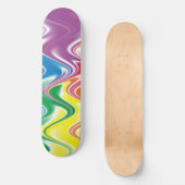 波形数々の抽象芸術 スケートボード (正面)