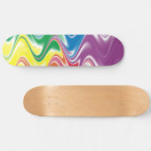 波形数々の抽象芸術 スケートボード (横)