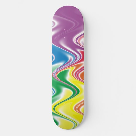 波形数々の抽象芸術 スケートボード (正面)
