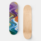 波形数々の抽象芸術 スケートボード (正面)