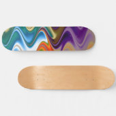 波形数々の抽象芸術 スケートボード (横)